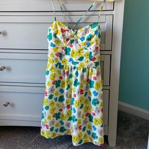 American Eagle Green & Yellow Floral Dress